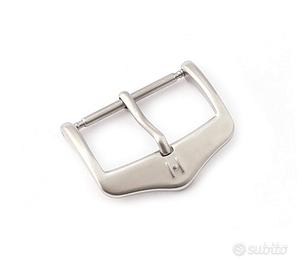 HIRSCH Nuova FIBBIA Classic 18mm ARGENTO SpringBar