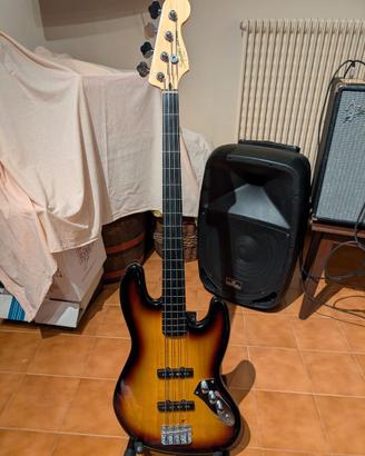 Squier by Fender Jazz Bass VM fretless + Custodia