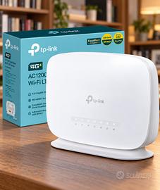 Router TP-Link 4G+ LTE Cat6 AC1200 – Wi-Fi con SIM