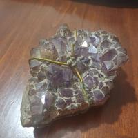 Drusa di ametista, quarzo gemme naturali