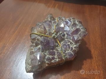 Drusa di ametista, quarzo gemme naturali