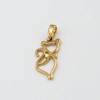 Ciondolo oro giallo 18kt un gatto E.560