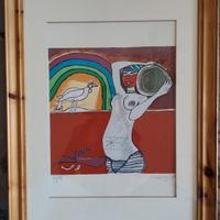Corneille 1977: "Femme et oiseau"