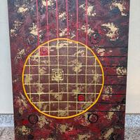 Quadro dipinto a mano con pittura in rilievo