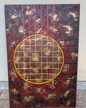 Quadro dipinto a mano con pittura in rilievo
