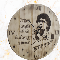 Orologio in Legno Diego Maradona