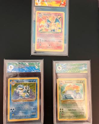 Carte pokemon - charizard blastoise venusaur