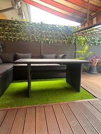 Tavolo da giardino polyrattan