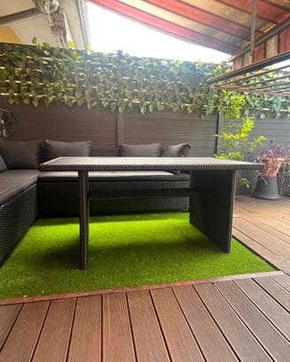Tavolo da giardino polyrattan