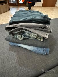 5 paia di jeans baggy