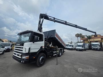SCANIA 3 ASSI GRU+RIBALTABILE