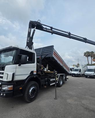 SCANIA 3 ASSI GRU+RIBALTABILE