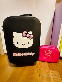 Trolley Camomilla e beauty case Hello Kitty