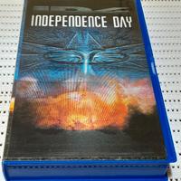 VIDEOCASSETTA VHS INDIPENDENCE DAY CON CARTOL. 3D