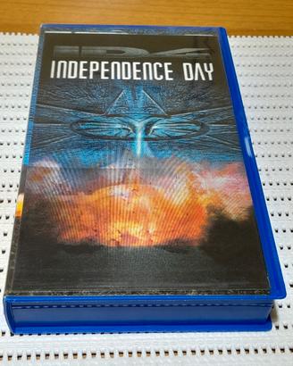 VIDEOCASSETTA VHS INDIPENDENCE DAY CON CARTOL. 3D