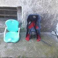 seggiolino bici e alzatina sedia