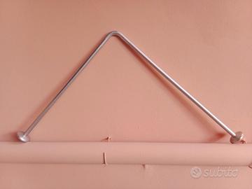 SUPPORTO TENDA DOCCIA ANGOLARE 80 X 70
