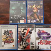 Lotto di 5 videogames DVD Playstation 2 vintage