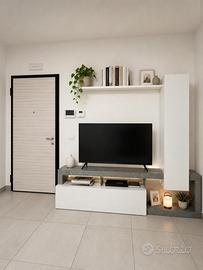 Parete attrezzata moderna porta TV