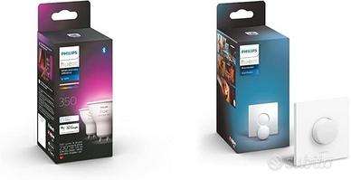 Set Philips Hue: 2 faretti LED GU10 dimmerabili +