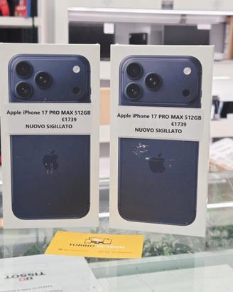 Apple iPhone 17 PRO MAX 512GB - NUOVO SIGILLATO