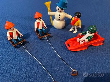 Playmobil vintage anni 80 - giochi neve