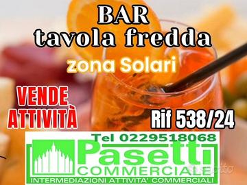 Zona Solari, grande BAR TAVOLA FREDDA