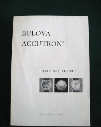 Manuale tecnico originale Bulova