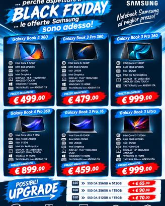 Notebook SAMSUNG diversi modelli