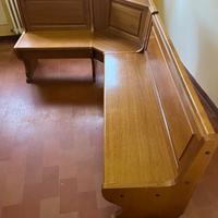 Panca angolare in legno per cucina