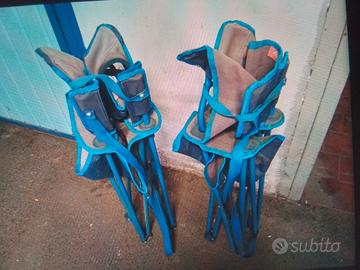 2 SEDIE PIEGHEVOLI QUECHUA CAMPEGGIO BASIC XXL