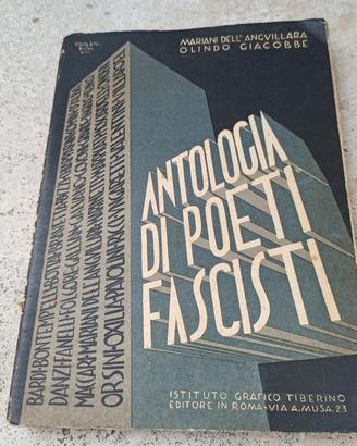 Antologia di Poeti Fascisti volume Rarità 1935 