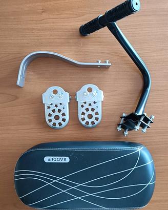 Seggiolino posteriore per bicicletta con schienale