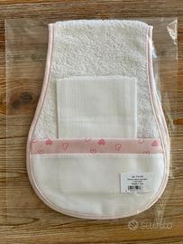 Panno salva rigurgito + salvietta neonata