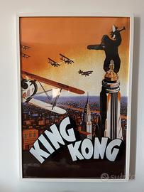Poster king kong con cornice