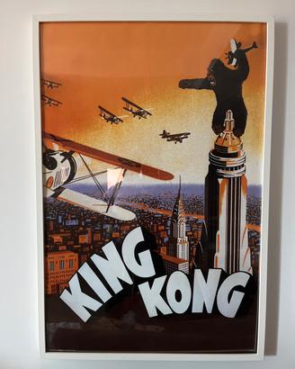 Poster king kong con cornice