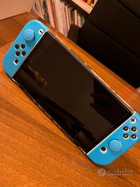 Nintendo switch oled bianco con gioco Mario kart