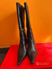 Stivale donna pelle nero