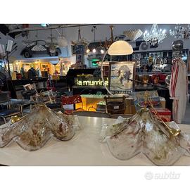 LAMPADARIO MURANO LA MURRINA VETRO ROSA ARANCIO DM