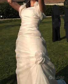 Abito da sposa in seta taglia 42/44