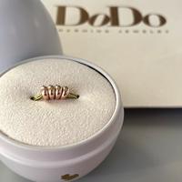 Dodo set 4 rondelle placcate oro rosa nuove