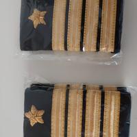 Mostrine gradi comando 4 strisce oro per camicia o