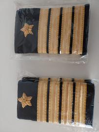 Mostrine gradi comando 4 strisce oro per camicia o