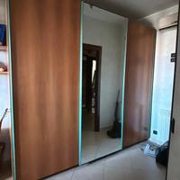 Cucina componibile, letto matrimoniale, armadio 