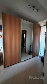 Cucina componibile, letto matrimoniale, armadio 