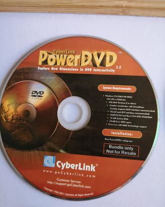  CD cyber link Power DVD 3.0