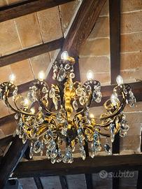 Lampadario in ottone