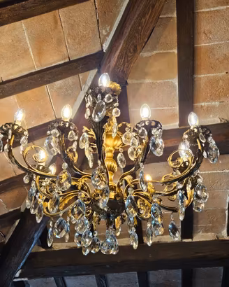Lampadario in ottone