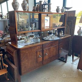 Credenza mobile con vetrina decò primi 900