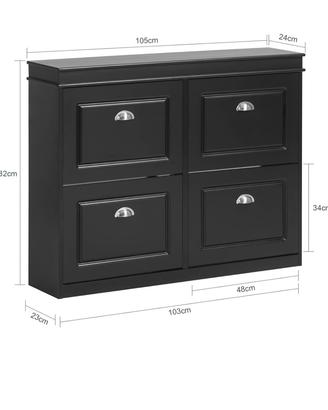 Scarpiera nera slim